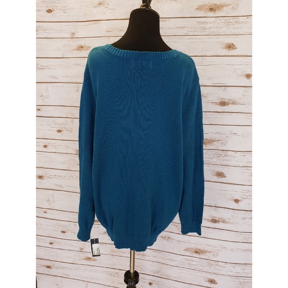 KAREN SCOTT - Blue/Turquoise Sweater Size 0X - Picture 4 of 4
